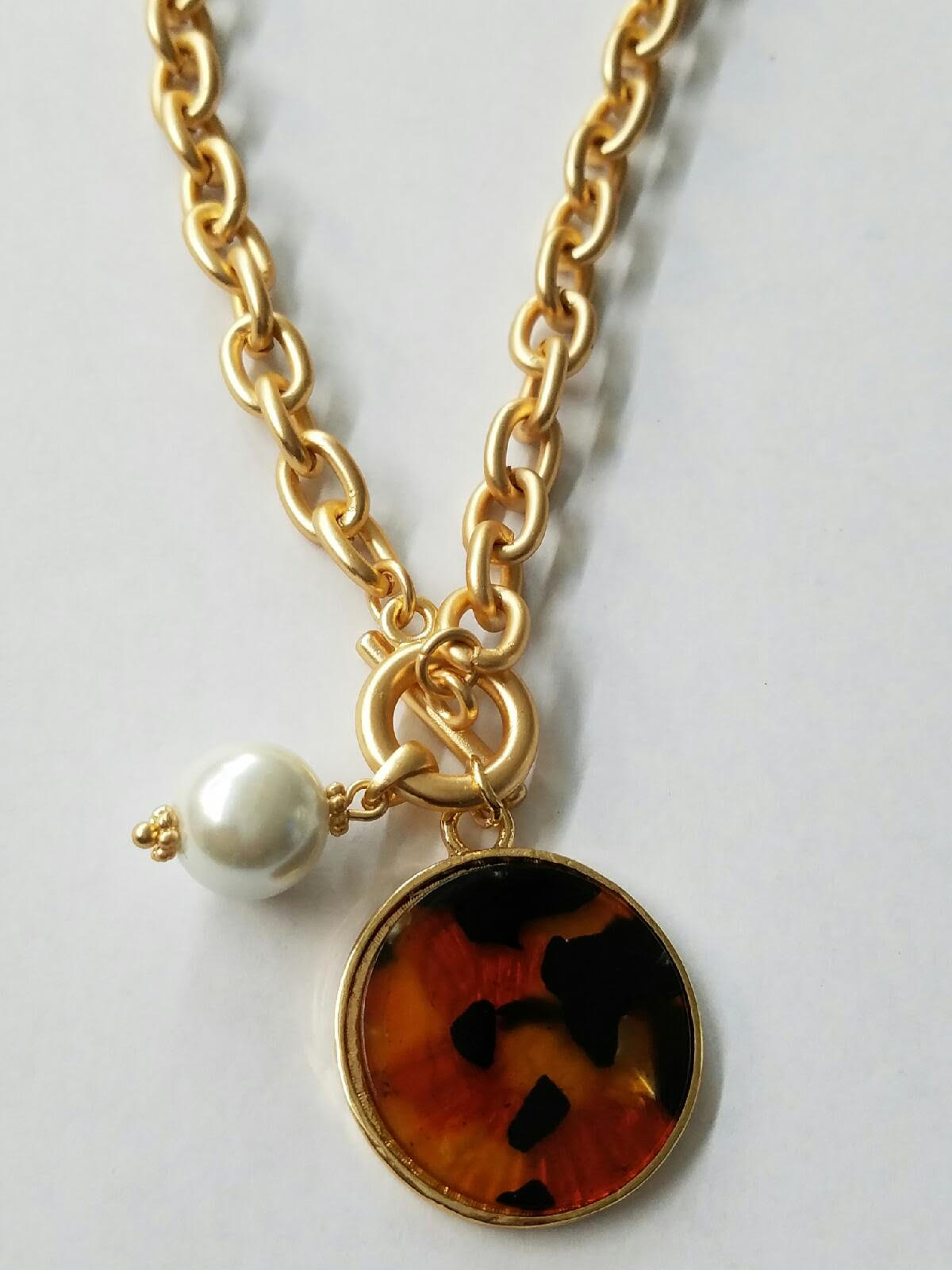 Necklace Gold pearl 155
